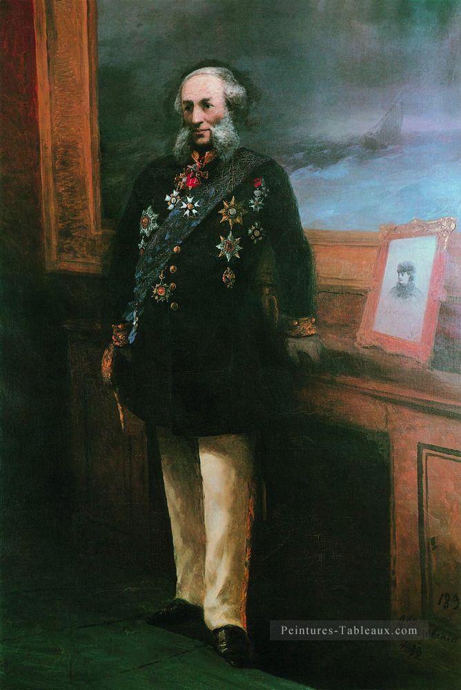 autoportrait 1892 Romantique Ivan Aivazovsky russe Peintures à l'huile